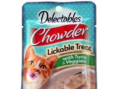 Hartz Delectables Chowder Lickable Treat for Cats - Tuna & Veggies