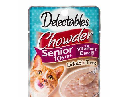 Hartz Delectables Chowder Senior Cat Treat - Tuna & Whitefish