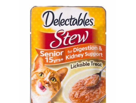 Hartz Delectables Stew Senior Cat Treats - Chicken & Tuna