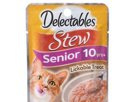 Hartz Delectables Stew Senior Lickable Cat Treats - Chicken & Tuna