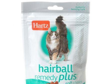 Hartz Hairball Remedy Plus Cat & Kitten Soft Chews - Savory Chicken Flavor