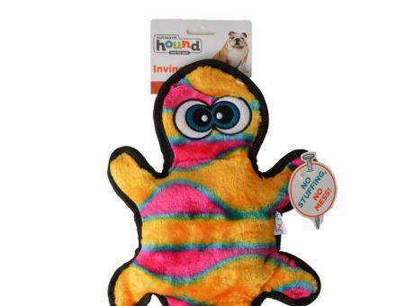 Invincibles Orange & Yellow Gecko Dog Toy