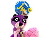 JW Pet Crackle Heads Plush Dog Toy - Ricky Raccoon-Dog-www.YourFishStore.com
