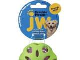 JW Pet Crackle Heads Rubber Ball Dog Toy Medium-Dog-www.YourFishStore.com