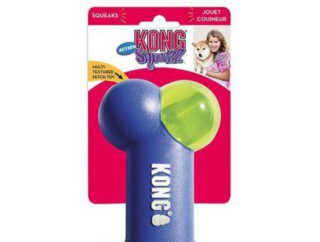 KONG Squeezz Action Bone Blue