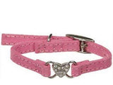 Li'l Pals Suede Jewel Collar Pink-Dog-www.YourFishStore.com