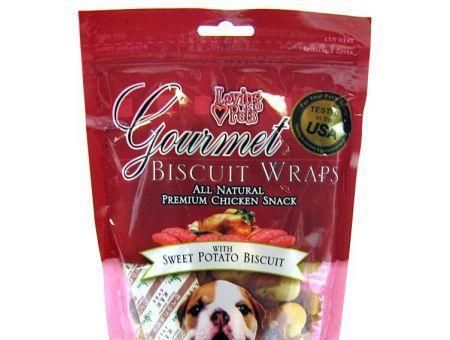 Loving Pets Gourmet Sweet Potato Biscuit & Chicken Wraps
