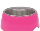 Loving Pets Hot Pink Retro Bowl-Dog-www.YourFishStore.com