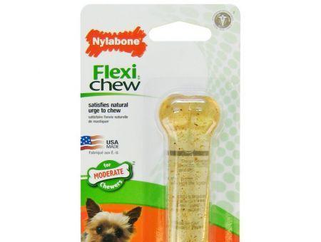Nylabone Flexi Chew Dog Bone - Chicken Flavor