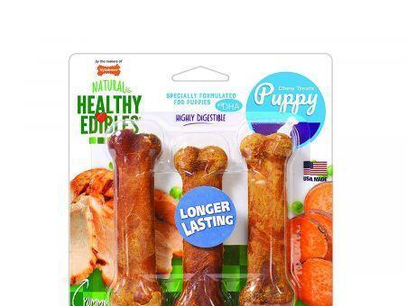 Nylabone Healthy Edibles DHA Puppy Chews - Turkey & Sweet Potato