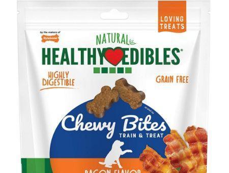 Nylabone Natural Healthy Edibles Bacon Chewy Bites Dog Treats