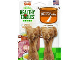 Nylabone Natural Healthy Edibles Broth Bone Chew Treats - Ham Flavor - Medium-Dog-www.YourFishStore.com