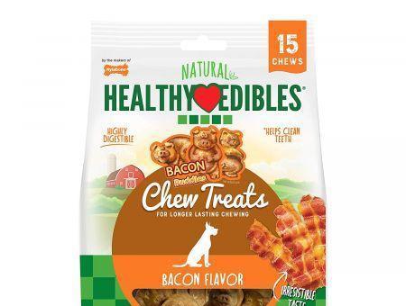 Nylabone Natural Healthy Edibles Chew Treats - Bacon Flavor
