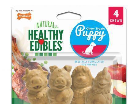 Nylabone Natural Healthy Edibles Puppy Chew Treats - Lamb & Apple Flavor