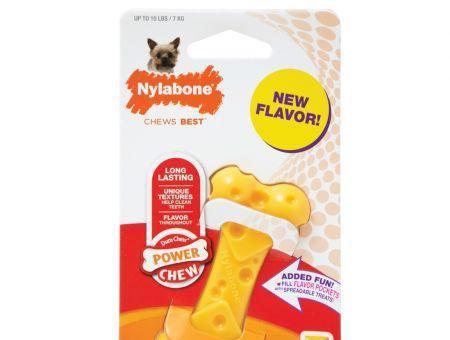 Nylabone Power Chew Cheese Bone Dog Toy