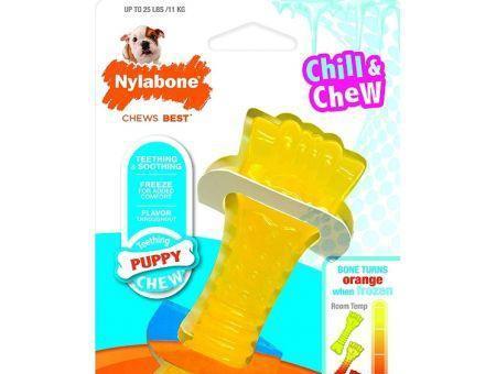 Nylabone Puppy Chew Color Changing Chill N Chew Bone - Mini Souper