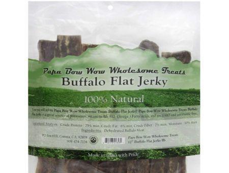 Papa Bow Wow Buffalo Flat Jerky - 12" Long