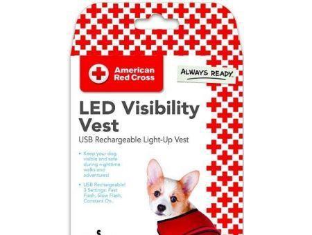Penn-Plax American Red Cross Light Up Safety Visibility Vest
