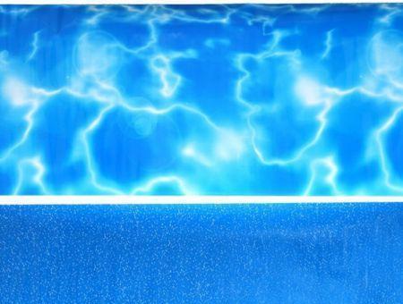 Penn Plax Double-Back Aquarium Background - Tropical Reflections / Blue Bubbles