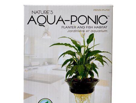 Penn Plax Nature's Aqua-Ponic Planter & Fish Habitat