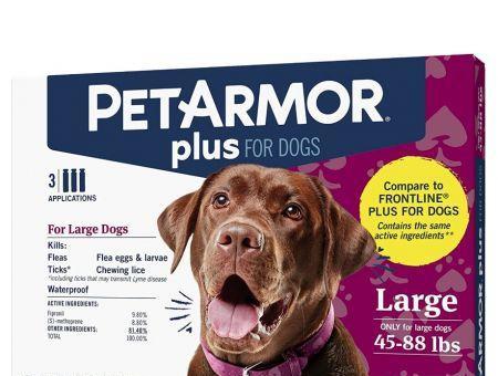 PetArmor Plus Flea and Tick Treatment for Large Dogs (45-88 Pounds)