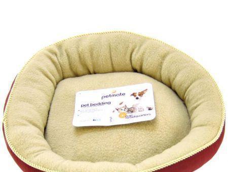Petmate Round Pet Bed with Elliptical Bolster