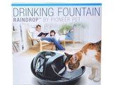 Pioneer Raindrop Ceramic Drinking Fountain - Black-Cat-www.YourFishStore.com
