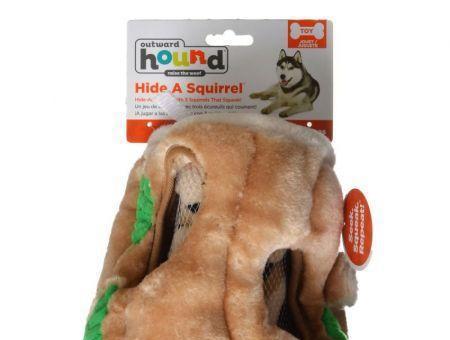 Plush Puppies Plush Hide-A-Squirrel Dog Toy