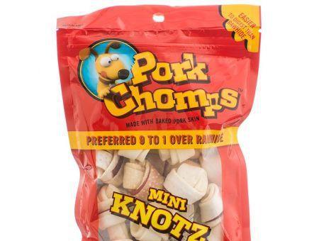Pork Chomps Knotz Knotted Pork Chew - Bacon Flavor