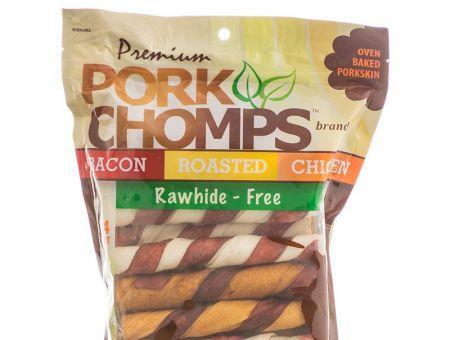 Pork Chomps Premium Assorted Pork Twistz - Bacon, Roasted & Chicken Flavors-Dog-www.YourFishStore.com