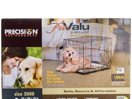 Precision Pet Pro Value by Great Crate - 2 Door Crate - Black-Dog-www.YourFishStore.com