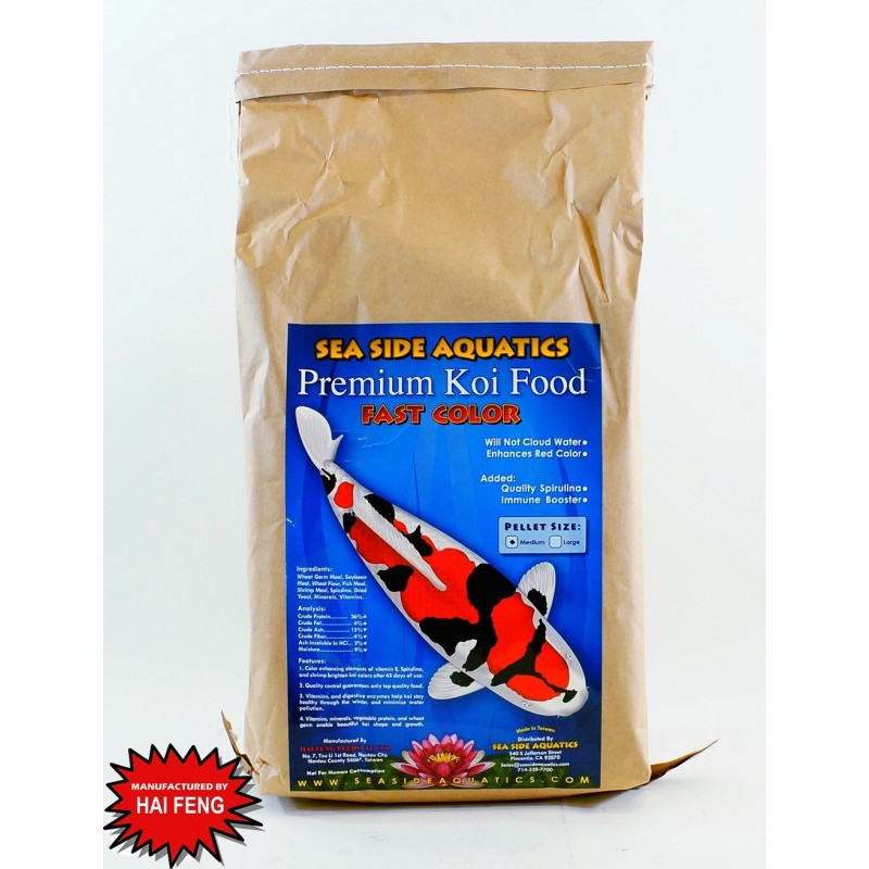 Premium Koi Food Fast Color 5kg Large (5 x 1kg inside) -  Aquatics