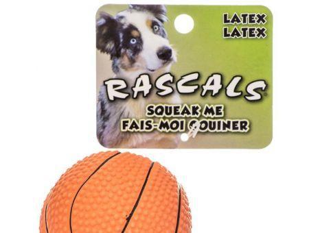Rascals Latex Basketball Dog Toy