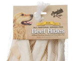 Rawhide Brand Eco Friendly Beef Hide Natural Flat Spiral Rolls-Dog-www.YourFishStore.com