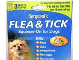 Sergeants Flea and Tick Squeeze-On Dog 33lb and Under-Dog-www.YourFishStore.com