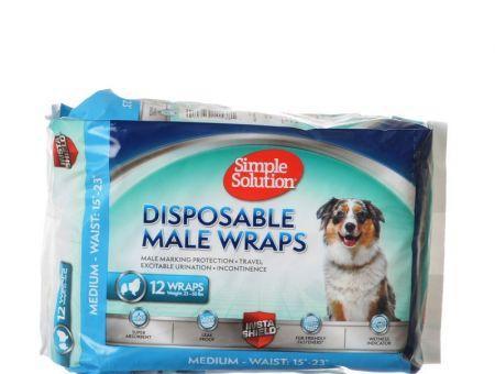 Simple Solution Disposable Male Wraps - Medium