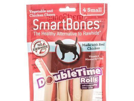 SmartBones DoubleTime Roll Chews for Dogs - Chicken