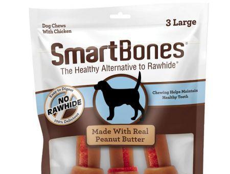 SmartBones Large Chicken and Peanut Butter Bones Rawhide Free Dog Chew