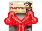 Spot Play Strong Rubber Trident Dog Toy - Red-Dog-www.YourFishStore.com