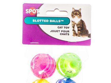 Spot Slotted Balls with Bells Inside Cat Toys