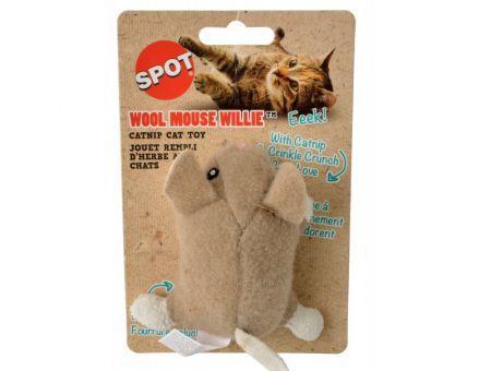 Spot Wool Mouse Willie Catnip Toy - Assorted Colors