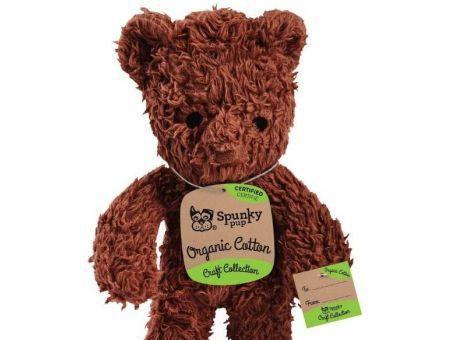 Spunky Pup Organic Cotton Bear Dog Toy