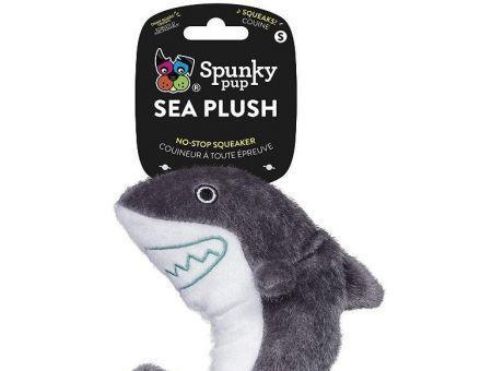 Spunky Pup Sea Plush Shark Dog Toy