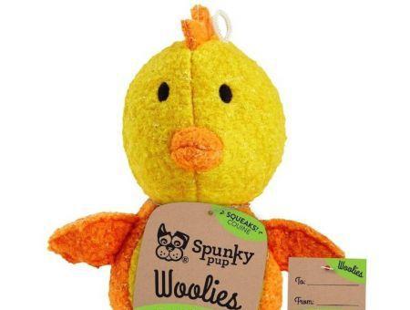 Spunky Pup Woolies Chicken Dog Toy