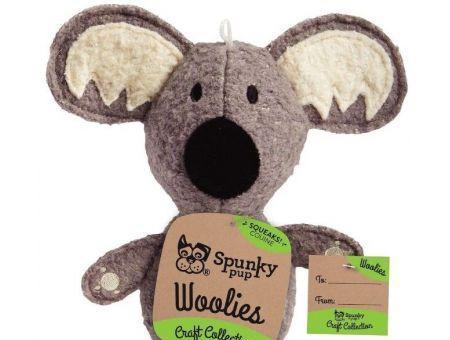 Spunky Pup Woolies Koala Dog Toy