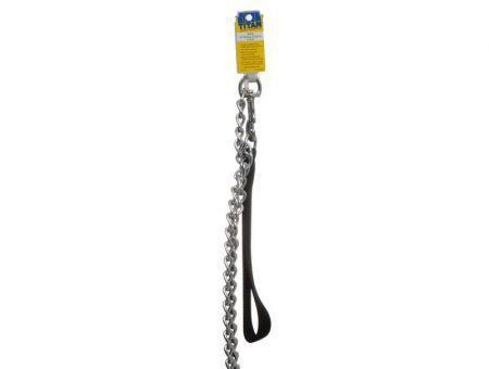 Titan Chain Lead with Nylon Handle - Black