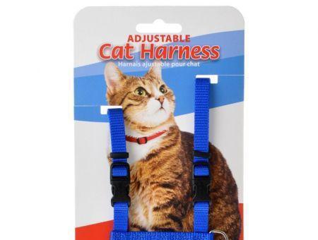Tuff Collar Nylon Adjustable Cat Harness - Blue