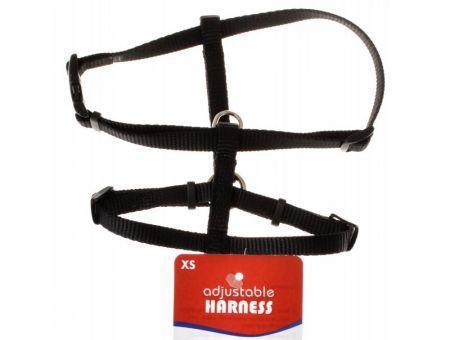 Tuff Collar Nylon Adjustable Dog Harness - Black