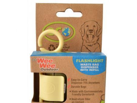 Wee-Wee Outdoor Eco Flashlight Waste Bag Dispenser with Refill