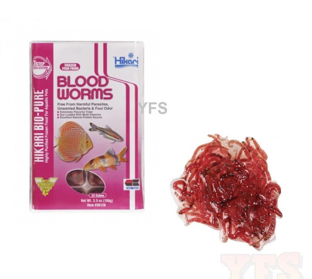 Pet Foodies Freeze Dried Bloodworms (Pack of 2) 0.03 kg (2x0.01 kg) Dry  Adult Fish Food